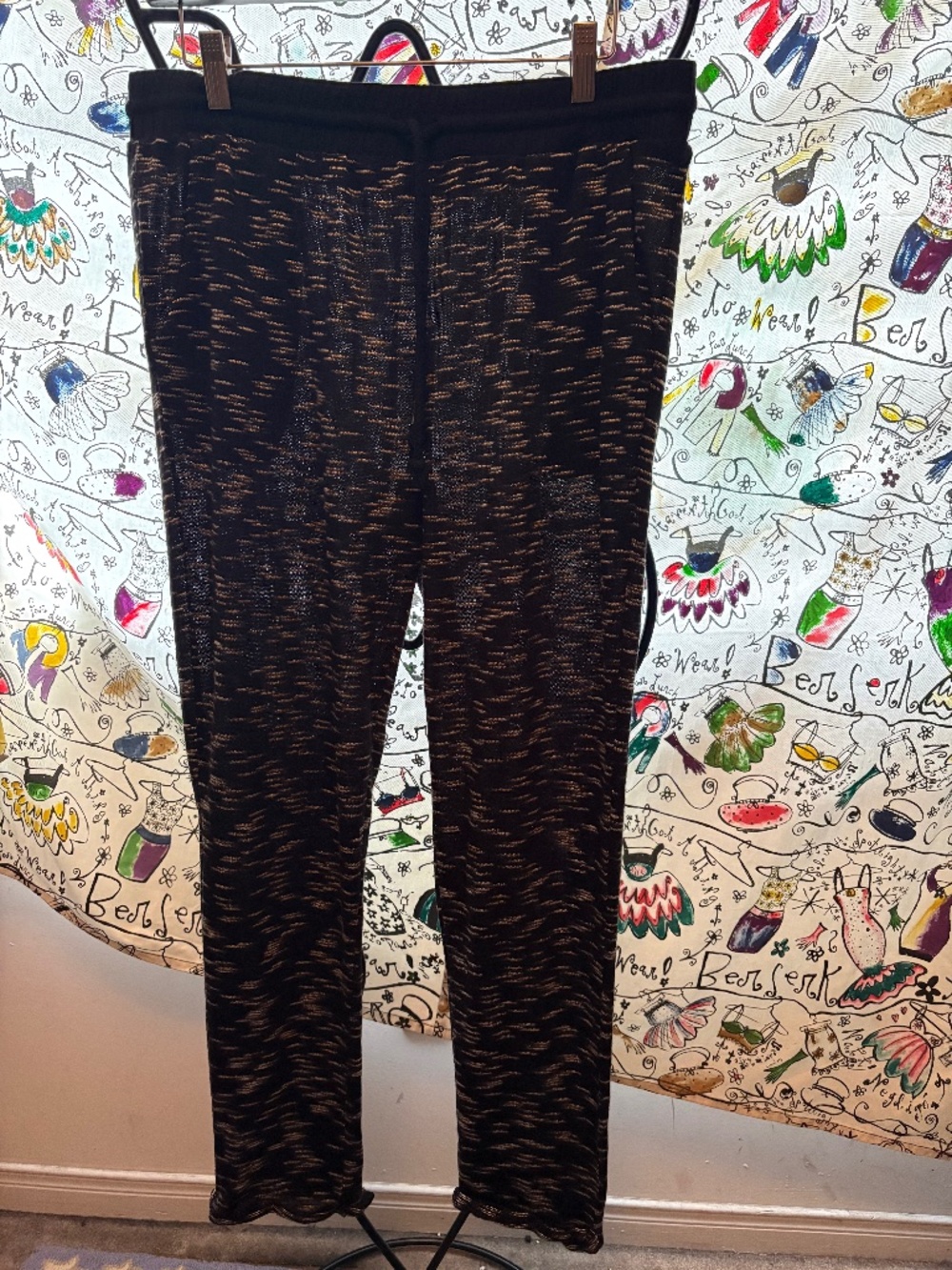 Athleisure cotton/ poly drawstring pants